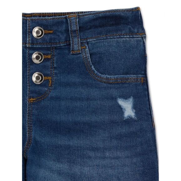 Girls Midi Distressed Denim Shorts 3-Pack Size M - Picture 7 of 11